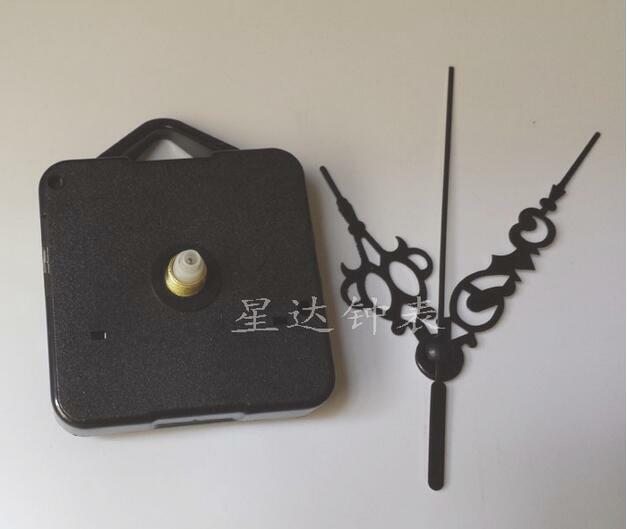 10 قطعة معلقة هوك أسود كوارتز ساعة حركة آلية أجزاء إصلاح استبدال DIY بها بنفسك أدوات أساسية هادئة الجوف خارج الأيدي
