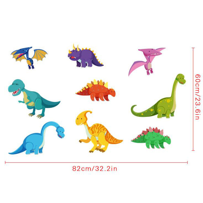 Pokój dziecięcy 3d dinsosaur naklejki ścienne wymienny diy dino naklejki ścienne dla dzieci w wieku szkolnym prezent dla dzieci
