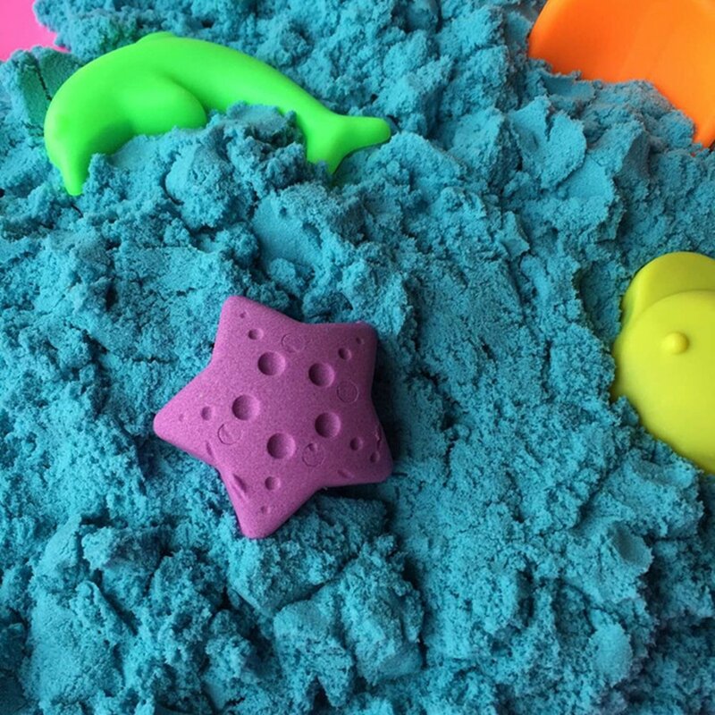 500 グラム/バッグ教育砂粘土アメージングdiy屋内マジック再生砂子供のおもちゃ火星スペース砂 7 色フィットネスエクササイズ