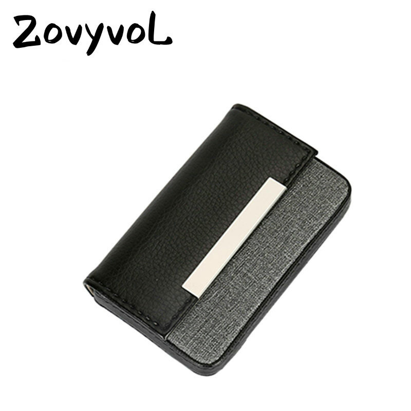 ZOVYVOL 2020 النساء والرجال الأعمال محفظة حزمة الألومنيوم حافظة بطاقات حامل بطاقة الأعمال حامل بطاقة البنك المنظم محفظة