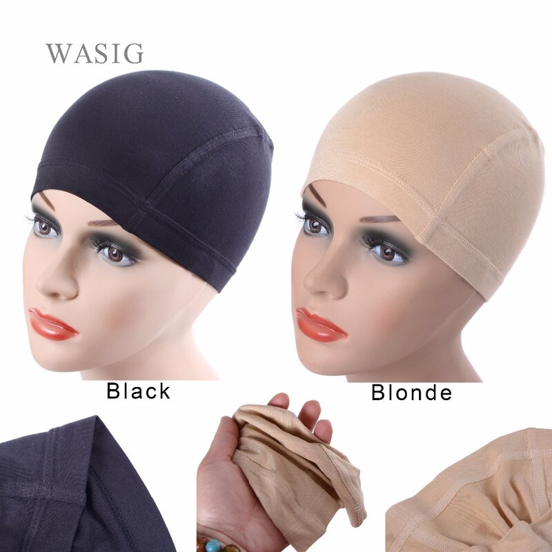Cappellino per parrucca in fibra di bambù per donna cappellino per parrucca comodo ed elastico che indossa sotto le parrucche