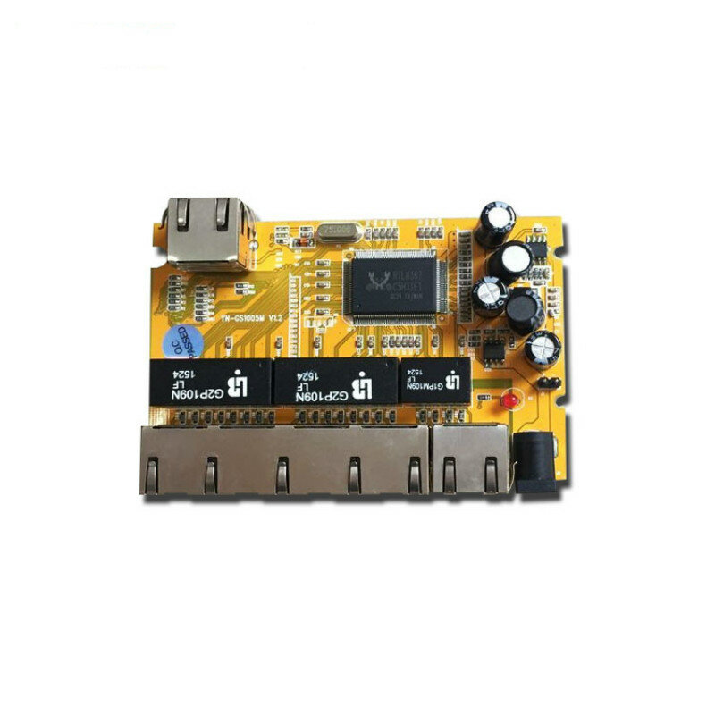 OEM/ODM 5 Port 10/100/1000 M realtek chipset switch gigabit pcba Modulo switch di rete poe ethernet hub