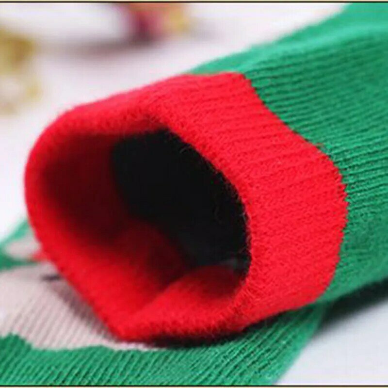 ถุงเท้าเด็กคริสต์มาสออกแบบถุงเท้าเด็กทารกการ์ตูนลำลองเด็กทารกเด็กคริสต์มาสถุงเท้า 6 สไตล์