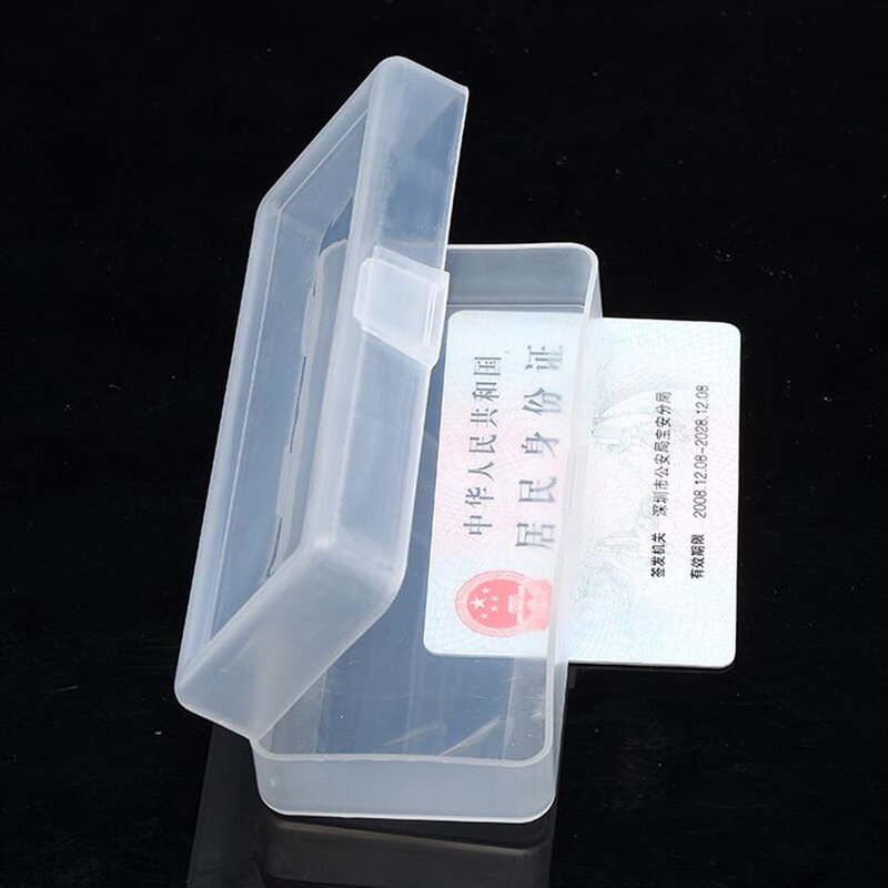 Caixa plástica transparente de armazenamento coleções embalagem de produto caixa de vestir caso mini para fora tamanho 12.4*5*3.2cm