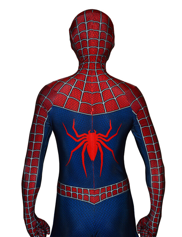 Raimi Spiderman Costume Lycra Spandex 3D Print Halloween Spiderman Cosplay Bodysuit Superhero Costume Zentai Suit