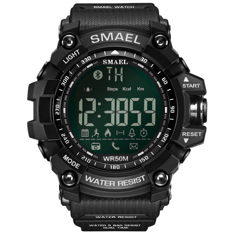 SMAEL Assista men Moda Inteligente Bluetooth Digital Esportes Relógio À Prova D' Água Esportes Relógios Relogio Masculino Esporte