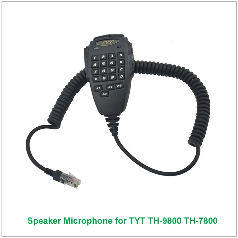 الأصلي TYT 6 دبوس DTMF يده رئيس ميكروفون ل TYT TH-9800 TH-7800 هواة الإرسال والاستقبال المحمول