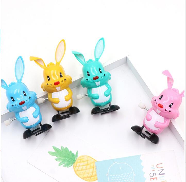 iWish 90mm Hot Wind Up Kids Toys Clockwork Bunny Walking Rabbit For Children Cartoon Hares Rabbits Classic Toy Easter Sunday Day