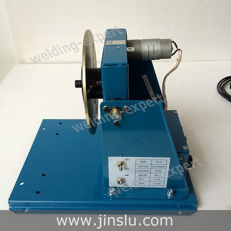 110V BY-10 welding positioner turntable with 3 jaw lathe Chuck Cartridge K01-63 M14 1 Set JINSLU