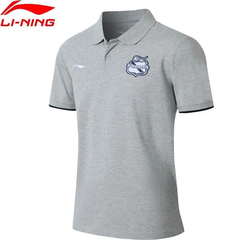 Li-Ning Männer Puebla Club Polo Hemd Regular Fit Atmungsaktive Komfort Futter li ning Sport T-shirts Tees Tops APLM133 MTP500