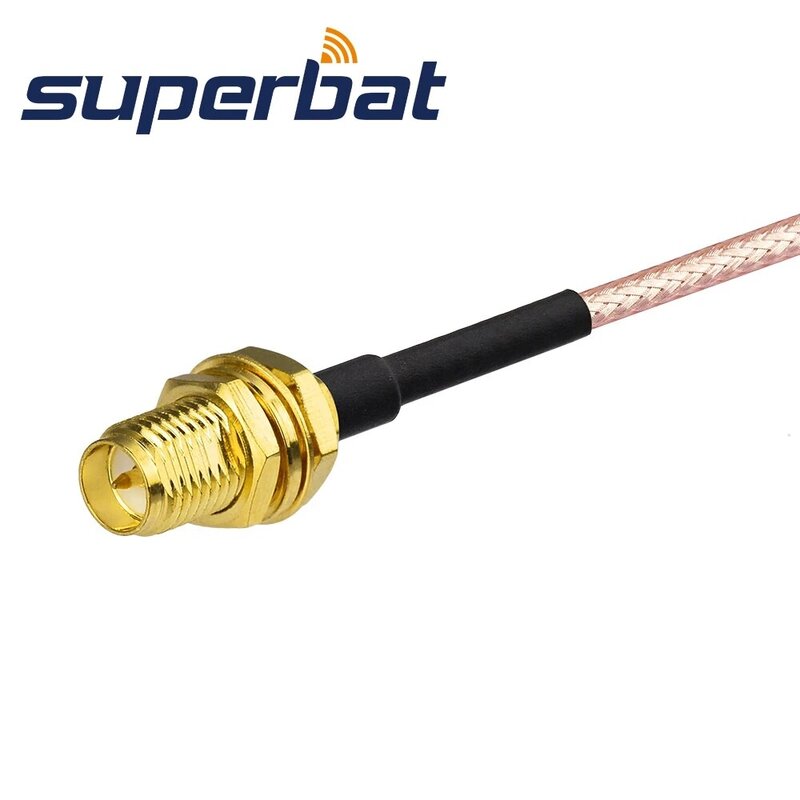 Superbat-Cable Coaxial SMA macho a RP-SMA hembra, Cable de extensión de antena Wifi, RG316, 40cm