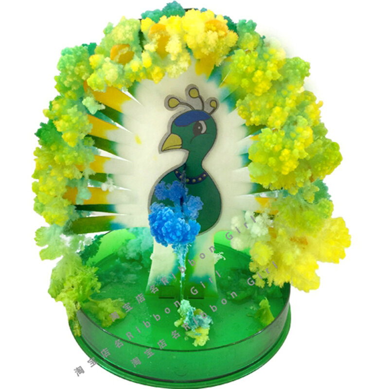 135 мм H разноцветная мистическая бумага растущая павлинья елка Волшебные Рождественские елки жар-птицы Обучающие Детские научные игрушки для детей