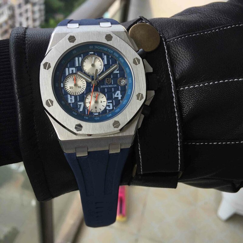 Męskie zegarki Top marka luksusowe zegarek kwarcowy mężczyźni wojskowy chronografu zegarek sportowy pasek gumowy zegarek