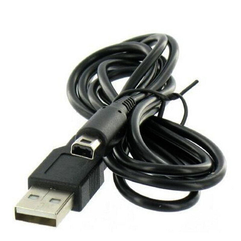 Czarny kabel USB 110cm do synchronizacji USB dla 3DS XL