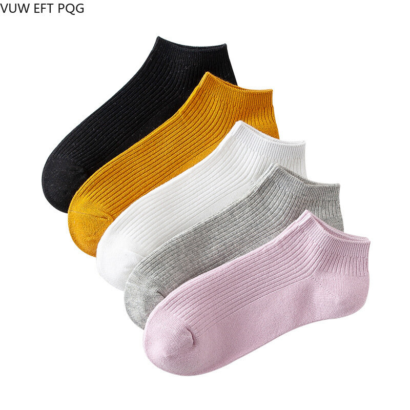 5 Pairs/Lot Men Girl Socks Cotton High Quality Casual Breathable Boat Short Sock Summer Male