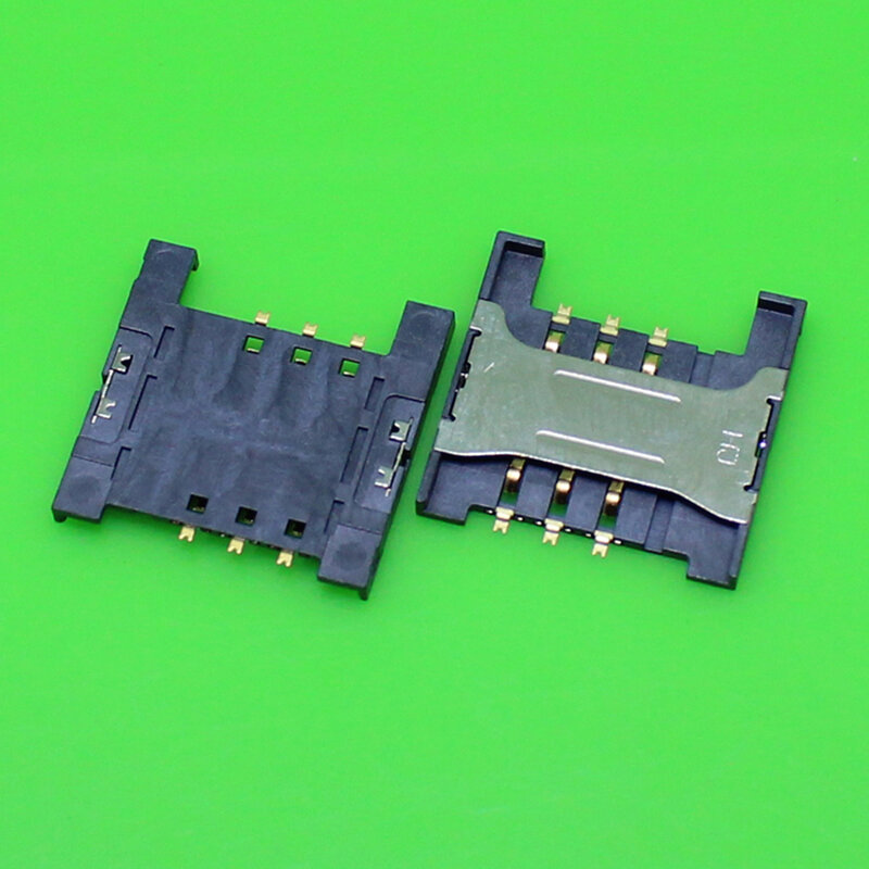 1 Peça de Alta qualidade leitor de cartão de memória suporte soquete slot da bandeja conector para telefone celular muitos. tamanho: 16.5*16.5 * 1.8mm.KA-209