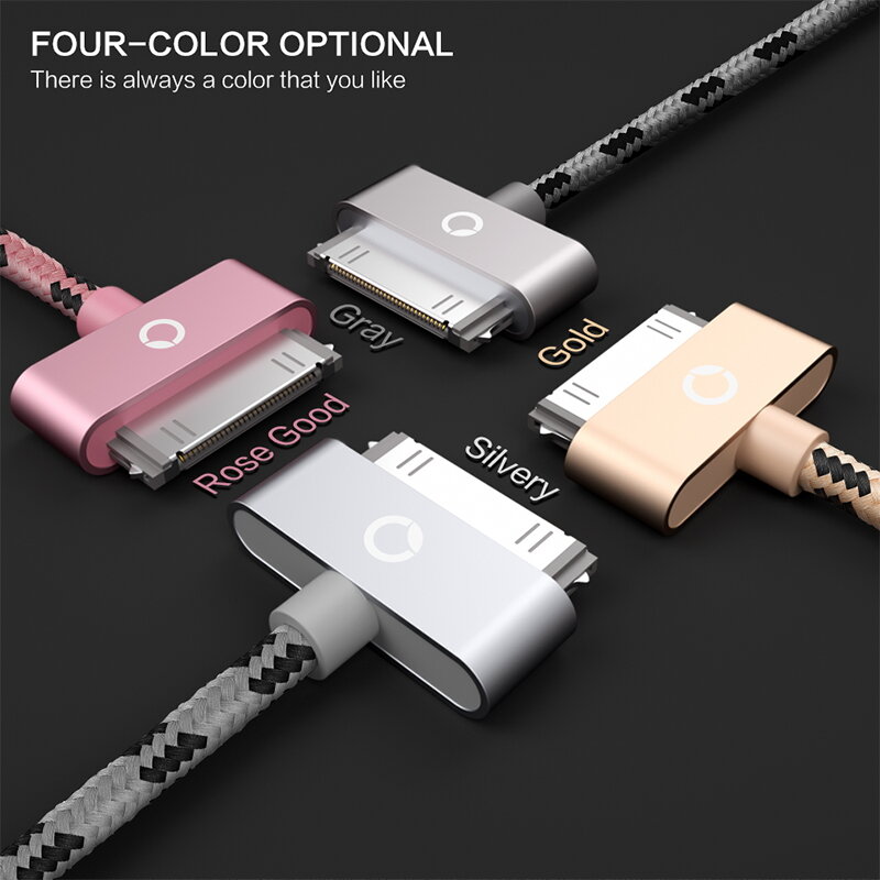 PZOZ – câble USB Charge rapide pour iphone 4s 4s 3GS 3G iPad 1 2 3 iPod Nano itouch 30 broches chargeur adaptateur cordon de synchronisation de données
