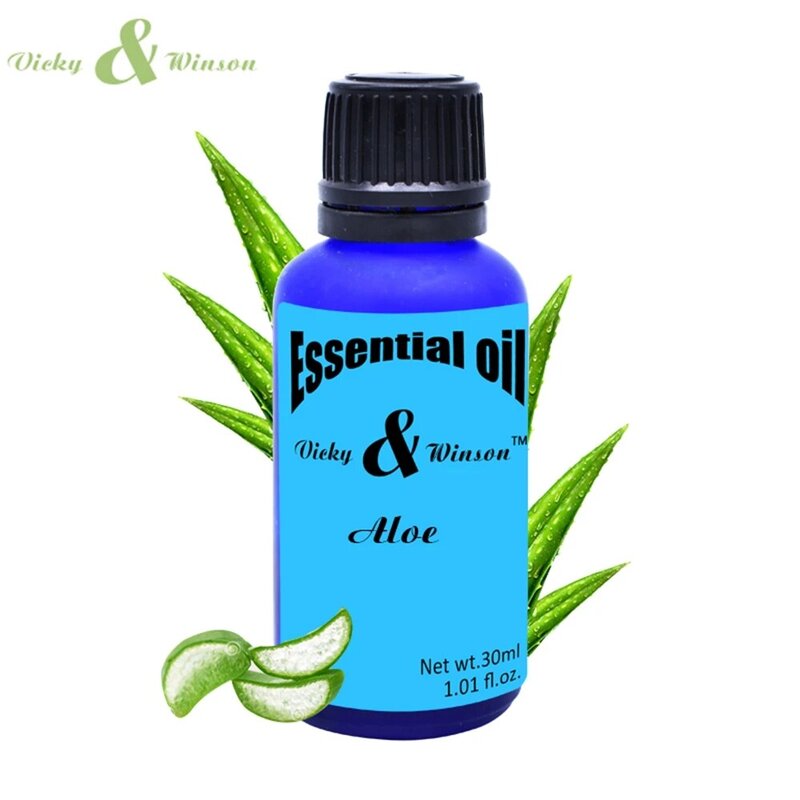 Vicky& winson-Aceites Esenciales de Aloe para aromaterapia, humidificador de 30ml, fragancia para el hogar, dormitorio, desodorización de aromaterapia