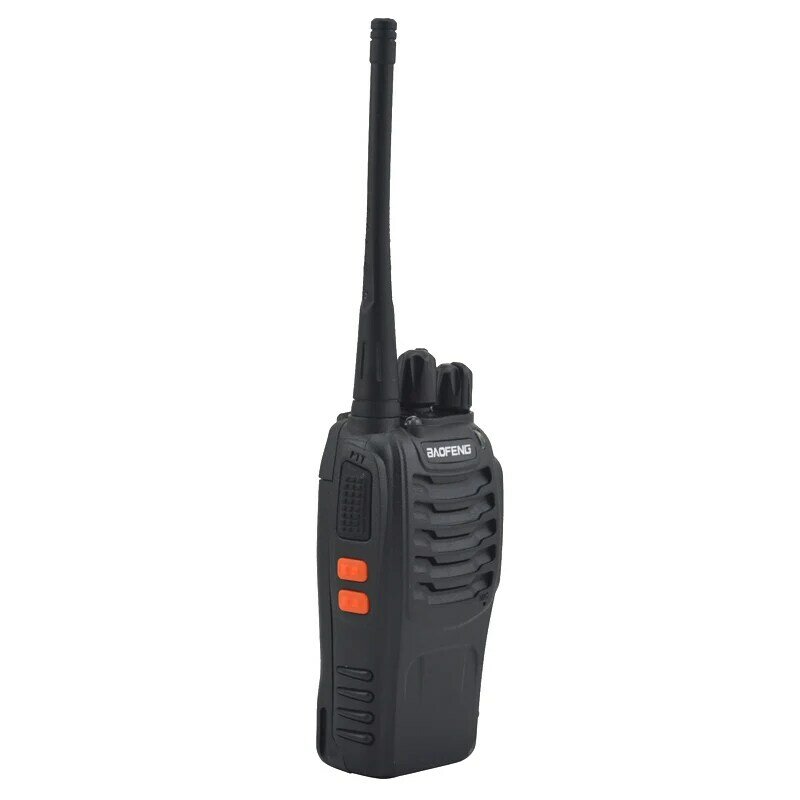 BAOFENG-walkie-talkie BF-888S, radio bidireccional UHF 888s, UHF 400-470MHz, 16 canales, transceptor portátil con auricular, 2 unids/lote