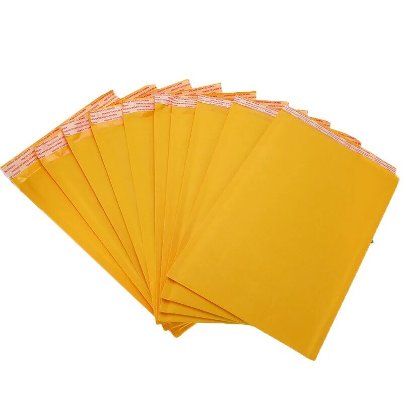 50 pçs/lote kraft papel bolha envelopes sacos mailers acolchoado envio envelope com bolha saco de correio transporte da gota