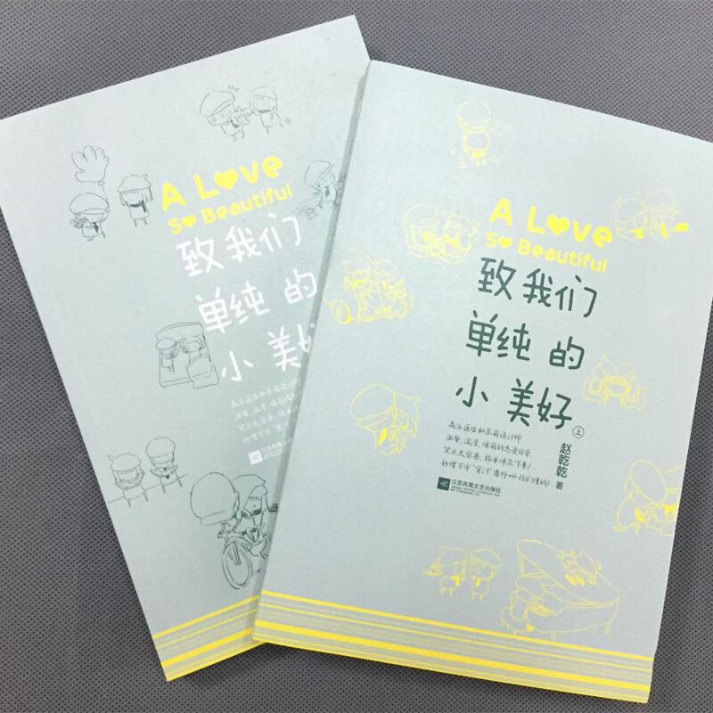 Un amour si beau, nouveaux d'amour chaleureux, littérature de jeunesse drôle par la fiction populaire chinoise, lot de 2