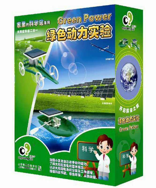 Teenage children kids scientific science educational models experimental toy materials green power energy generate experiment