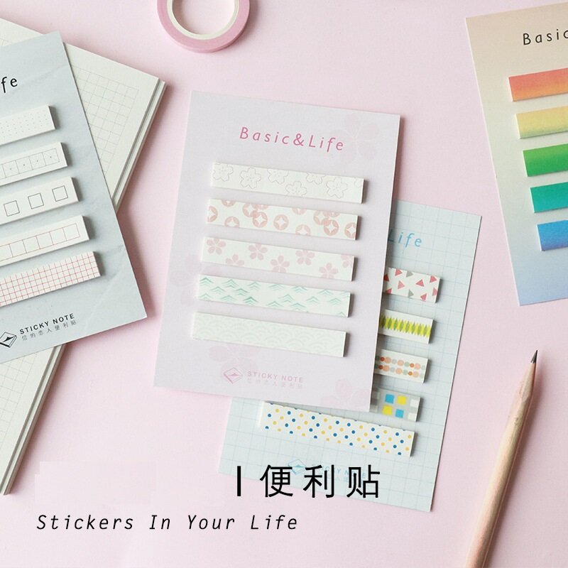 36 pcs/Lot Mini  Rainbow color memo pad Basic & Life stickers Colorful scrapbooking Diary sticker Office accessories FM910