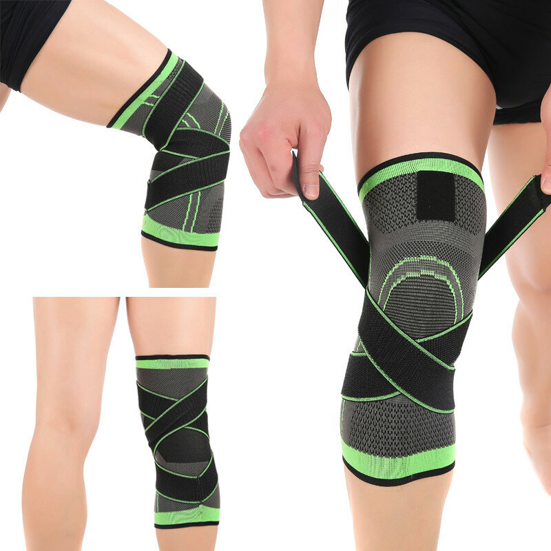 Opaska kompresyjna 3D nadgarstek/łokieć/kolano/kostka wsparcie pasek ochronny podkładki ochronne bandaż bieganie koszykówka