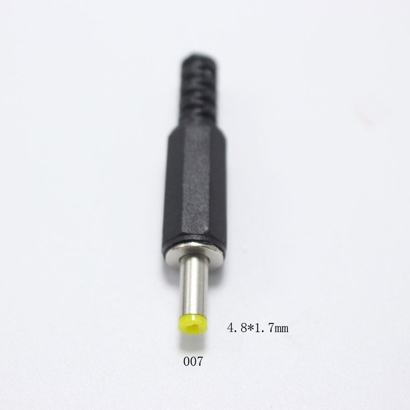 5.5x2.5 5.5x2.1 4.8x1.7 4.0x1.7 3.5x1.35 3.5x1.1 2.5x0.7 mm Male DC Power Plug Connector Angle 90 180 degree L Shaped Plugs