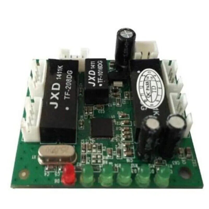 Placa de circuito interruptor ethernet, direto da fábrica, oem, módulo de interruptor pcba com 5 portas, 10/100mbps