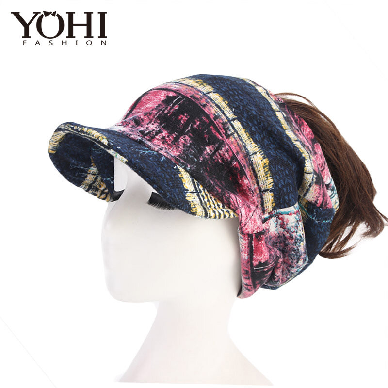 2018 New Winter Warm ponytail Cap wool Hats for Women Visor slouchy baggy hat Girls Casual Hip-Hop Beanie Warm Hat costume ha