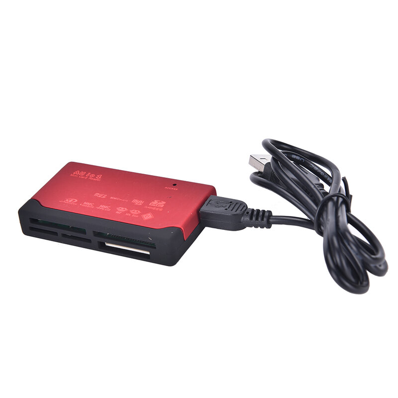 JETMUSAll in One-Lecteur de carte mémoire USB externe SD SDHC Mini Micro M2 MMC XD CF, 4 couleurs, 6.9x4x1.2cm
