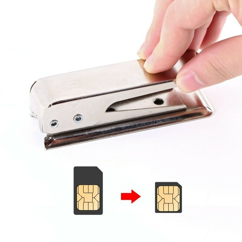 Fácil padrão de funcionamento micro cartão sim para nano sim corte cortador para iphone 5 5g 5S 5c mais novo transporte da gota por atacado