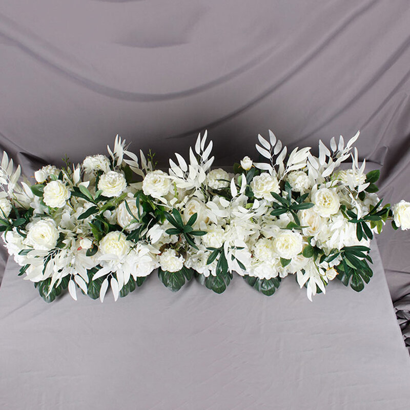 1M bricolage personnalisé artificiel mariage fleur mur toile de fond Arrangement fournitures soie Rose pivoine faux fleurs rangée décoration pour arc