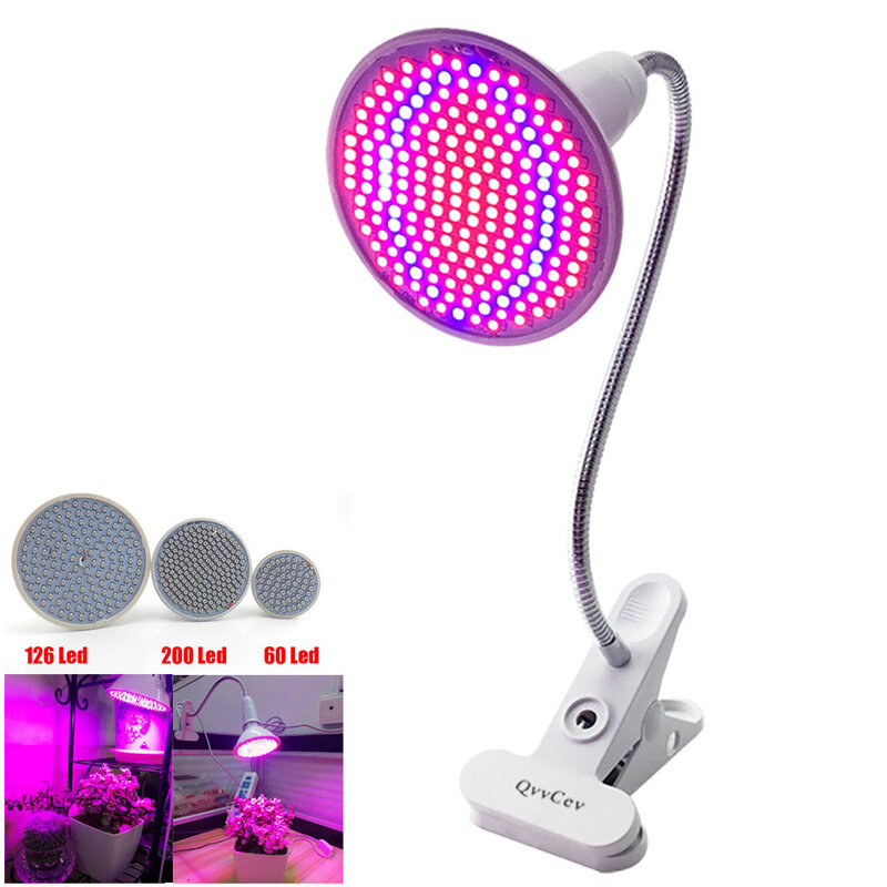 36 60 200 led grow light Hidroponik lampu Klip tanaman Lampu untuk bunga hidroponik indoor taman rumah kaca