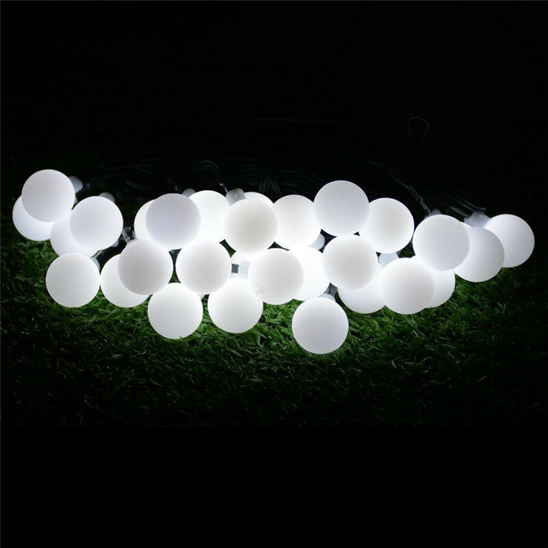 220V Lampu Natal Tahun Baru 10M 100LED Bola Susu LED Lampu Tali Peri Taman Dalam & Luar Ruangan, Pesta, Lampu Liburan Pernikahan