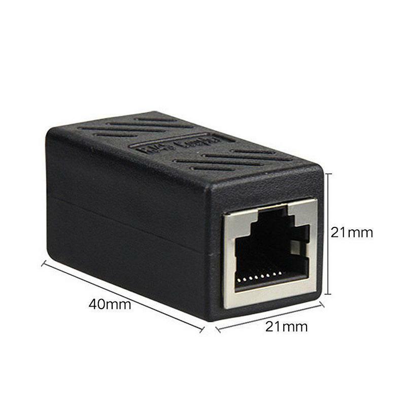 1Pc CAT6 Network Ethernet RJ45 Female To Female LAN Connector Network Adapter Coupler R20