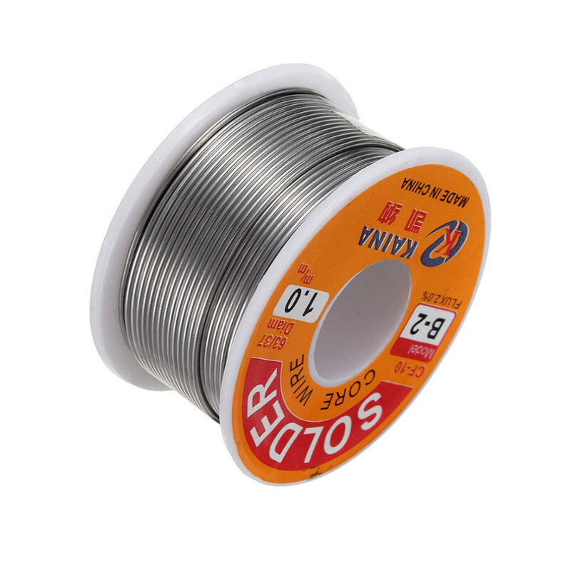 High quality 100g/3.5oz FLUX 2.0% 1mm 63/37 45FT Tin Lead Line Rosin Core Flux Solder Soldering Welding Iron Wire Reel
