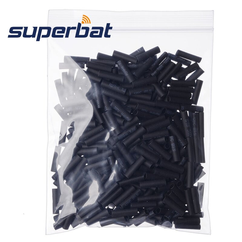 Superbat 100pcs Heat Shrink Tubing Wire Wrap Cable Sleeve OD 3.5mm Length 18mm