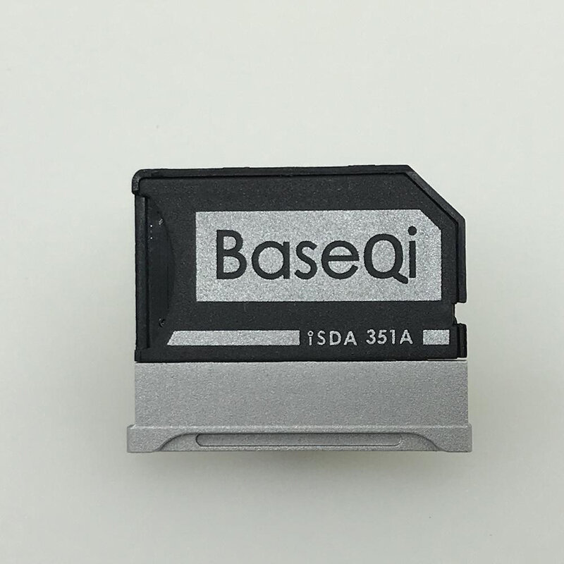 Baseqi adaptador de cartão de alumínio para microsoft surface book 2/3 15 reader sbook ii/iii leitor de cartão de 15 polegadas