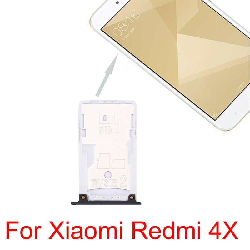 SIM & SIM / TF ถาดสำหรับ Xiaomi Mi Max 2 \ Redmi หมายเหตุ4 \ หมายเหตุ4X \ 4X \ 5 Plus หมายเหตุ5 \ 5 \ Mi 5