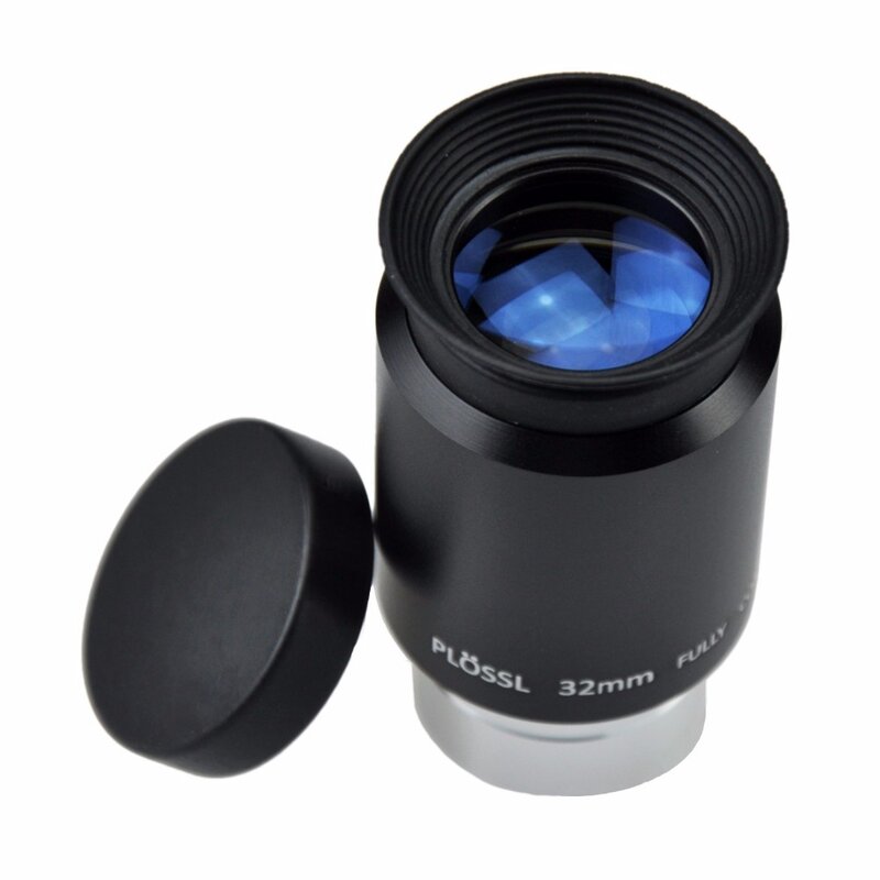 AQUILA-ocular telescópico Plossl estándar, 1,25 pulgadas, 32mm, con rosca de filtro y tapas de lentes