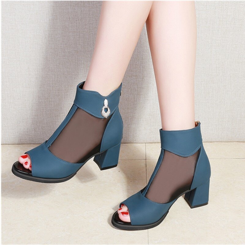 Ho Heave Shoes Women Fashion Sandals Comfortable Casual Shoes Sexy Women Sandals Female Solid Ventilation Non-slip Hight Heel