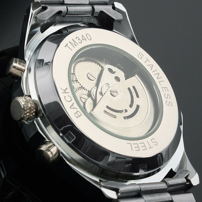 WINNER 2018 New Automatic watch men's Classic Transparent Skeleton Mechanical Wristwatches Male Military Clock Relogio Masculino