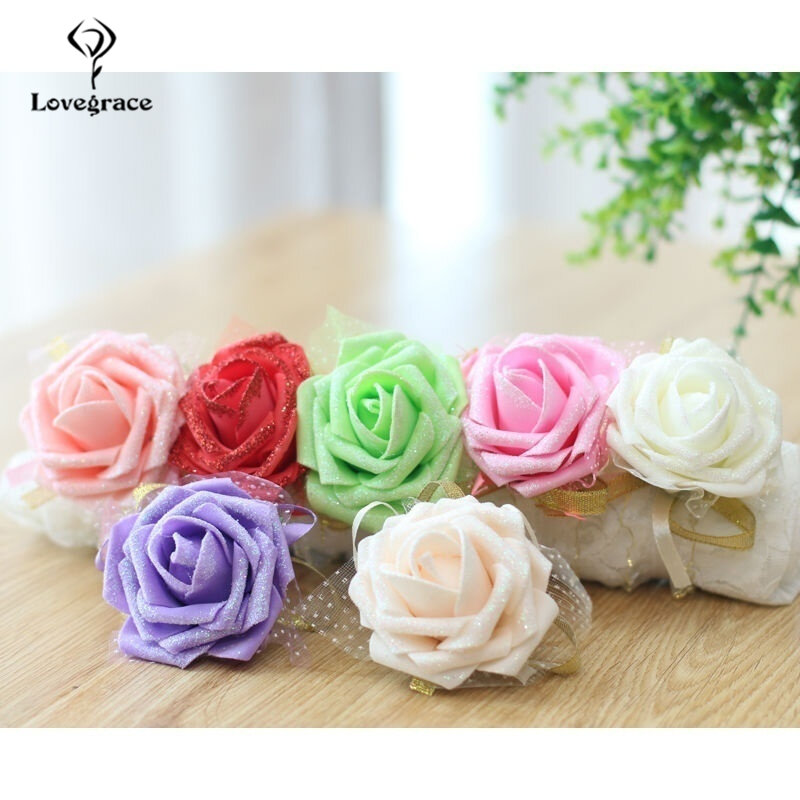 Женский корсажный браслет Lovegrace, 8 цветов, искусственные розы