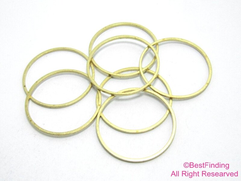 Круглые латунные подвески, соединители для сережек, круглые латунные фурнитуры, 50 шт., R160