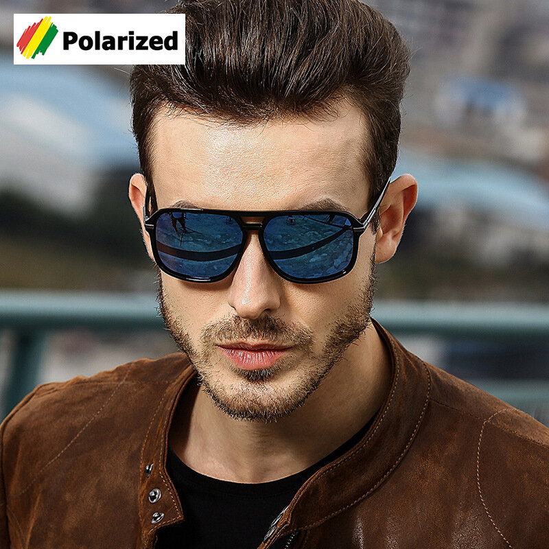 JackJad-gafas De Sol polarizadas De estilo aviador para hombre, lentes De Sol cuadradas clásicas a la moda, De diseño De marca para conducir, A523, 2020