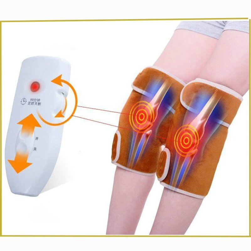 Listrik Bantalan Lutut Elektronik Tua Dingin Kaki Sendi Hangat Peradangan Moksibusi Fisioterapi Pemanasan Alat Pria dan Fema