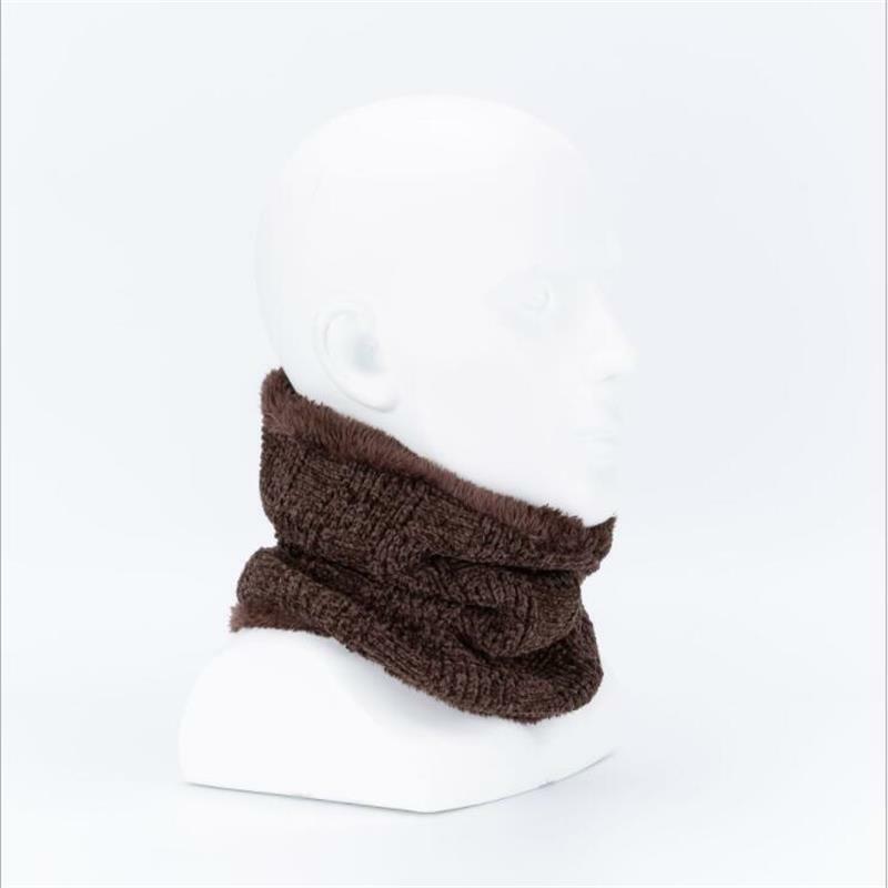 Bufandas de invierno chenille de moda sólida gruesa mantener caliente collar bufanda unisex Neckchief