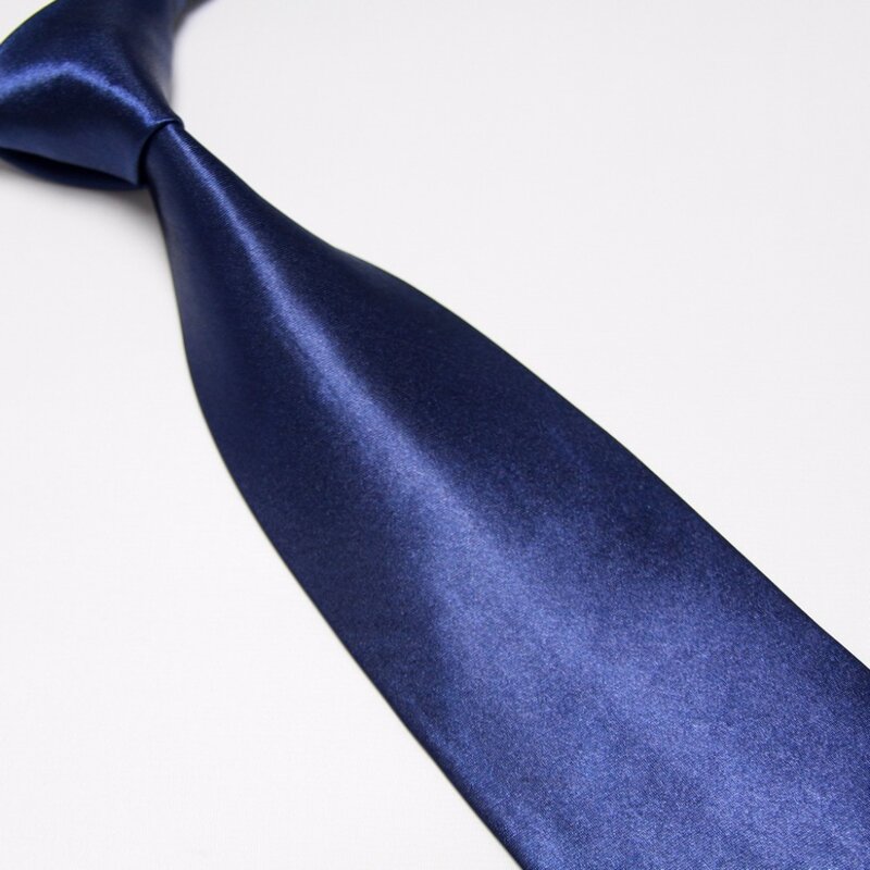 Cravate de cou pour hommes, couleur unie, mode 2019